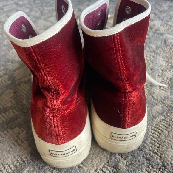 Superga x Alexa Chung Velvet High Top Sneakers 7.5 W - Picture 4 of 10